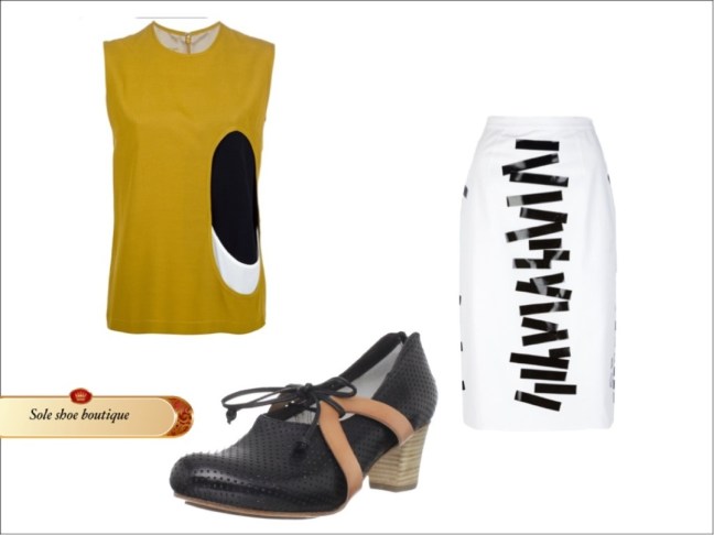 Styling with Peter Jensen ,couple of shoes, and Christopher Kane 